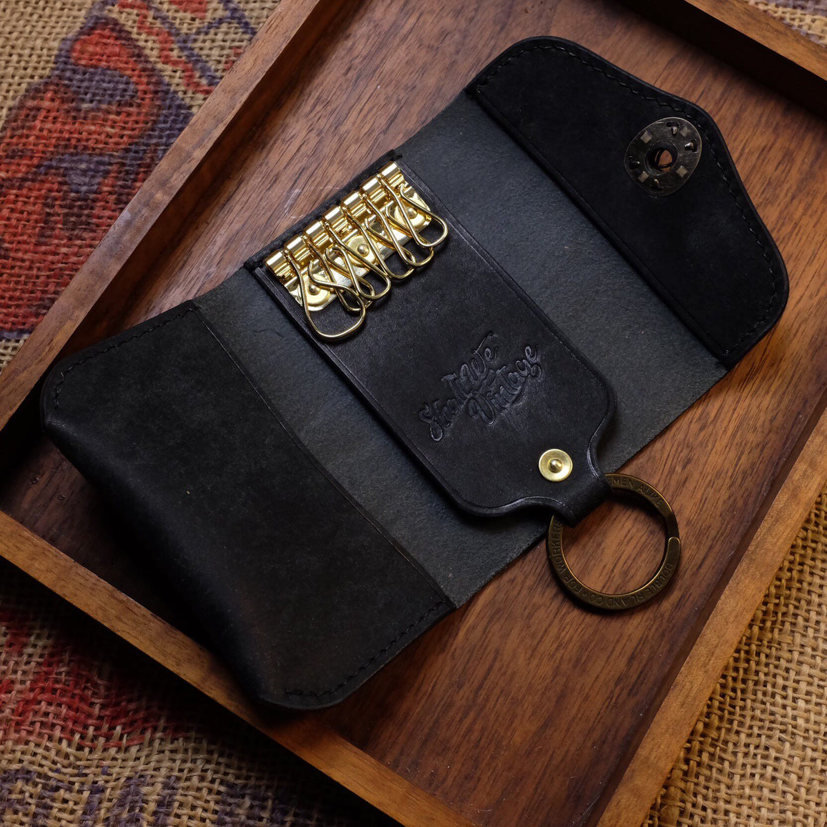 Italian Pueblo Leather Key Wallet