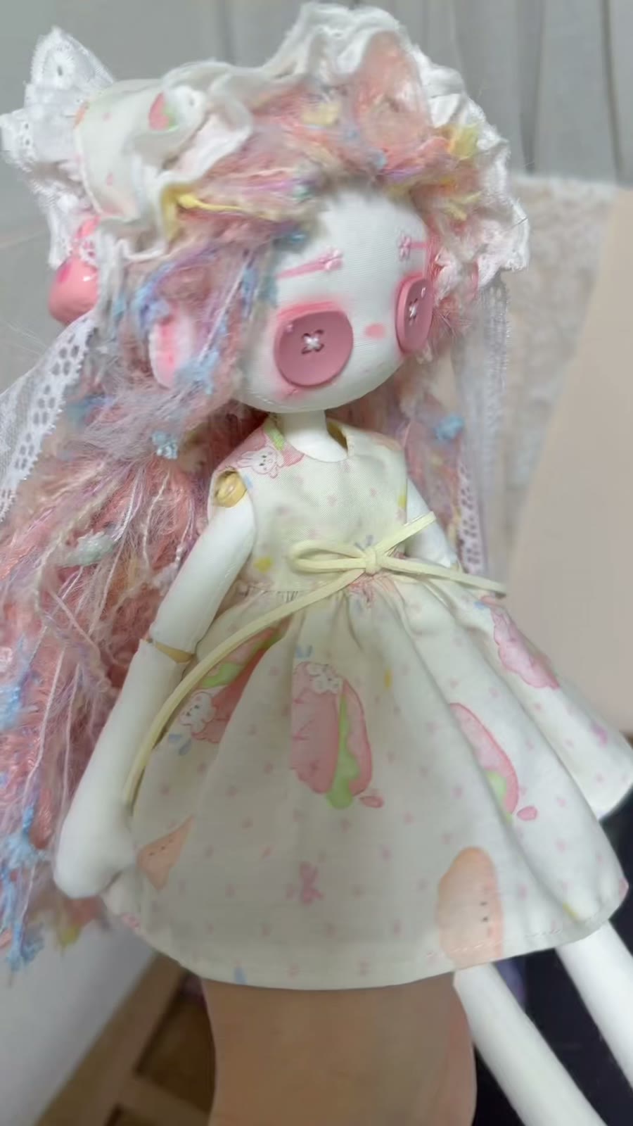 ハンドメイド布製アートドール 30cm