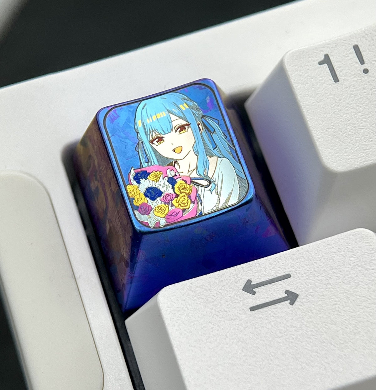Anime Character Titanium Alloy Keycap