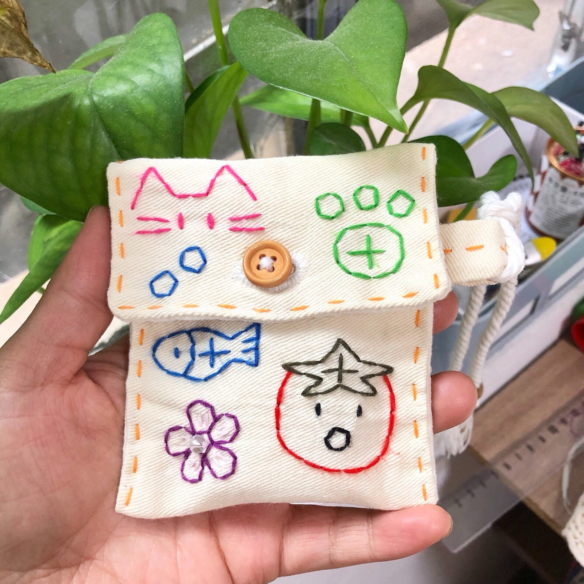 Handmade Cotton Cartoon Coin Purse Pouch
