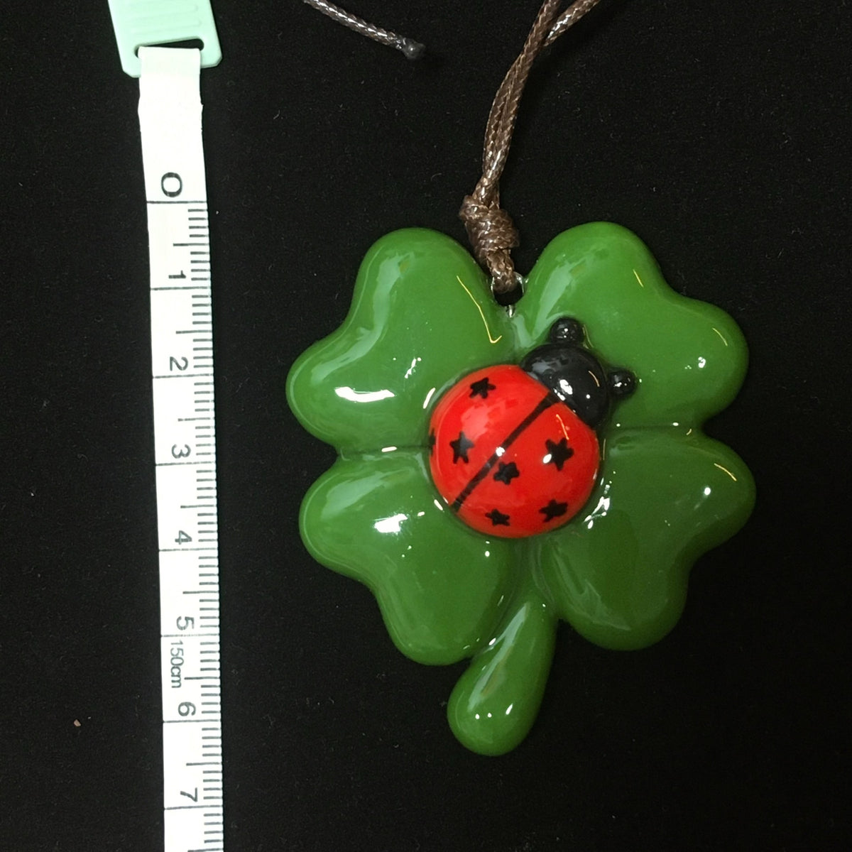 Resin Clay Four Leaf Clover Necklace