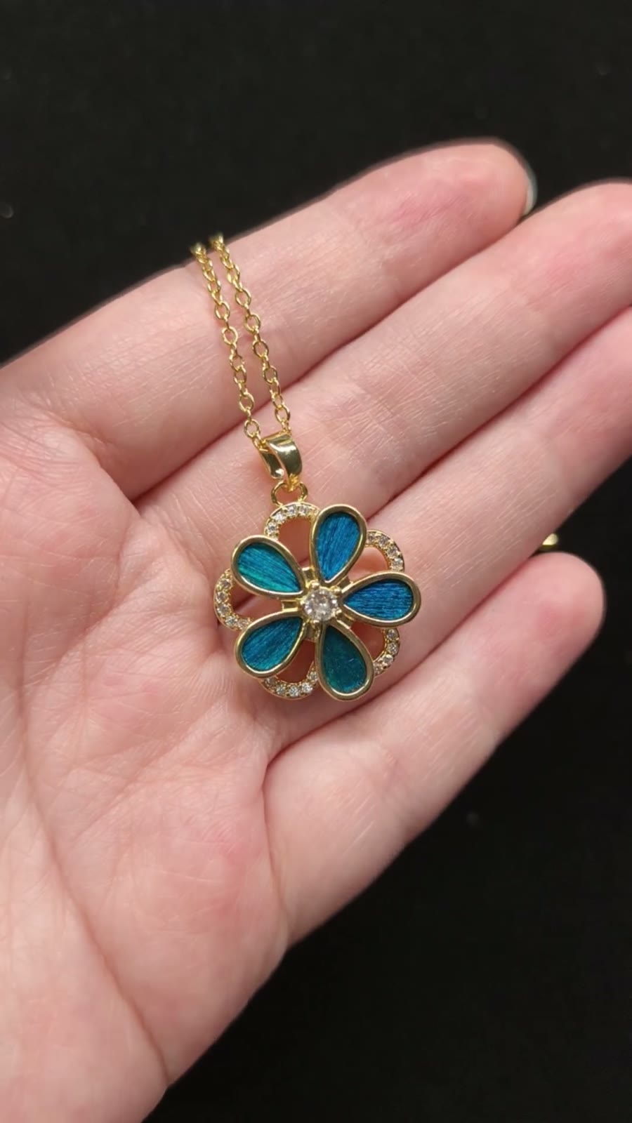 Peacock Feather Imitation Kingfisher Necklace
