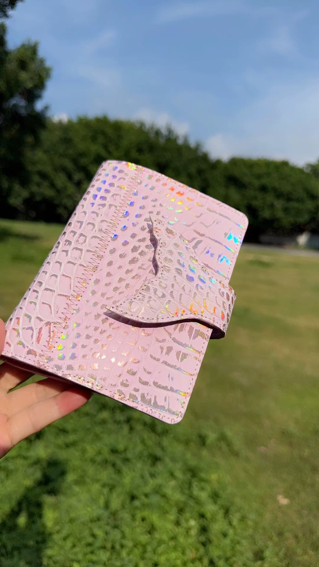 Holografisches Meerjungfra Notizbuchcover 120x80mm