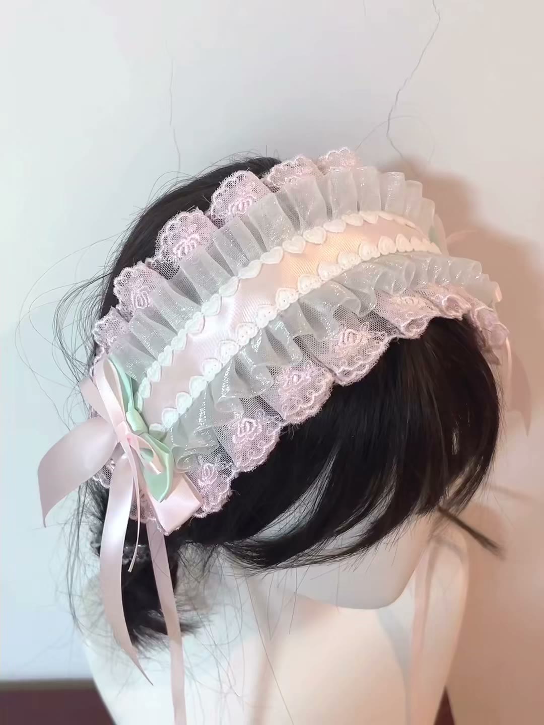 Pink Mint Green Lolita Handmade Headband
