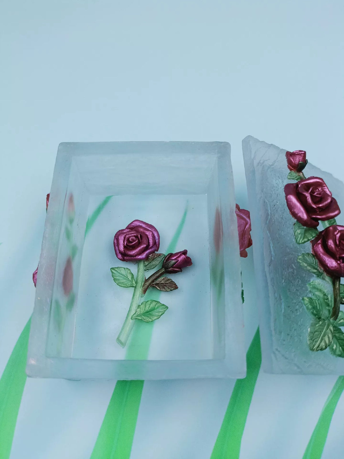 Sieradendoos van Hars met Rozen