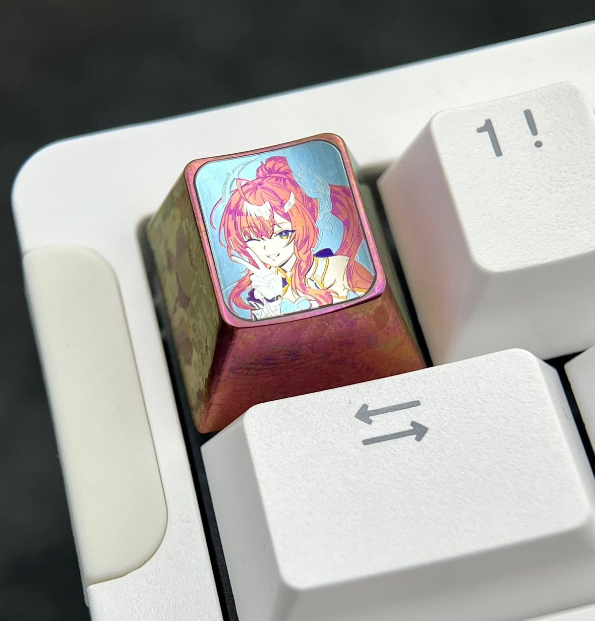 Titanium Alloy Anime Keycap 1u