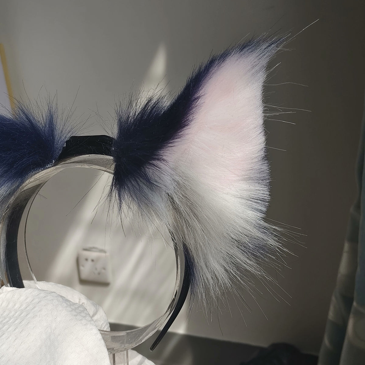 Motorized Puppeteer Cosplay Ears Faux Fur Headband