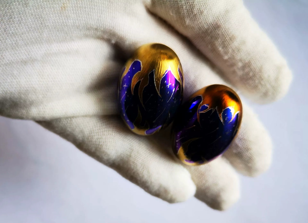 Titanium-legering duif-ei-vormige handballen