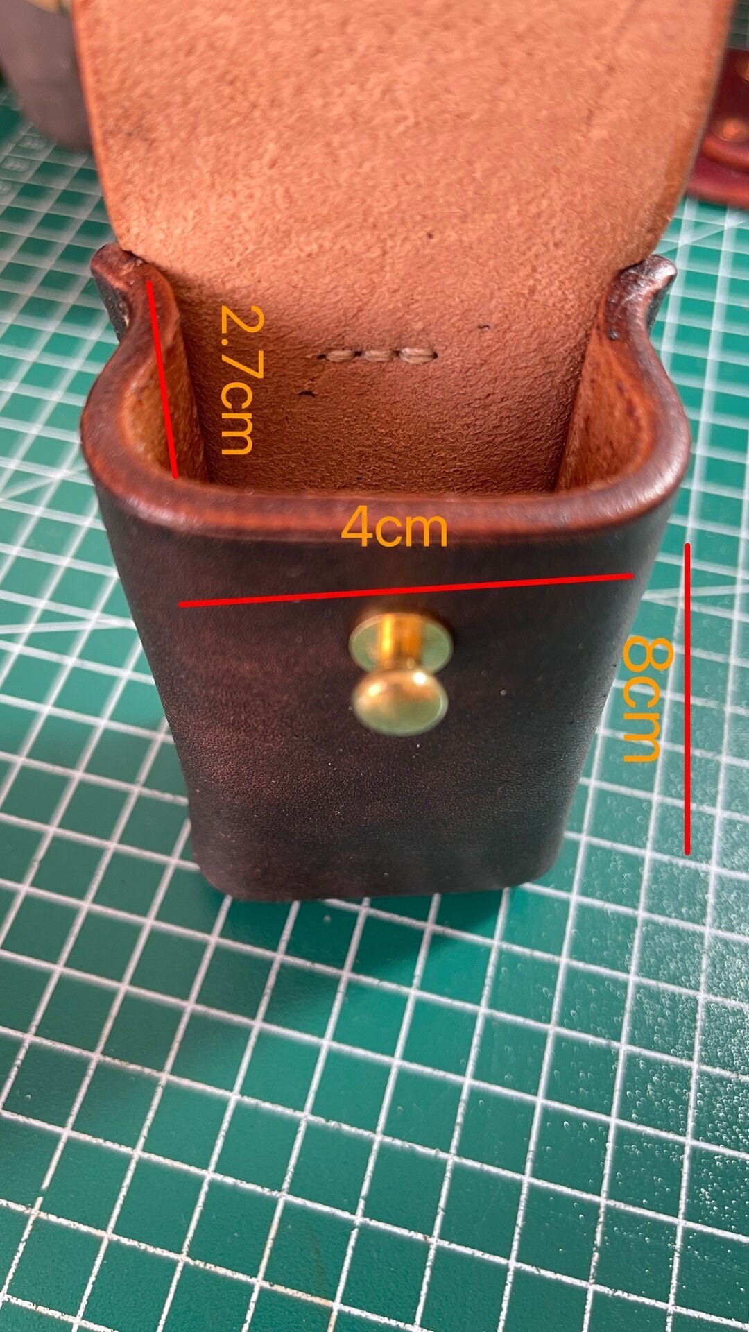 Hand-Stitched Vegetable-Tanned Cowhide Stamp and Tool Case