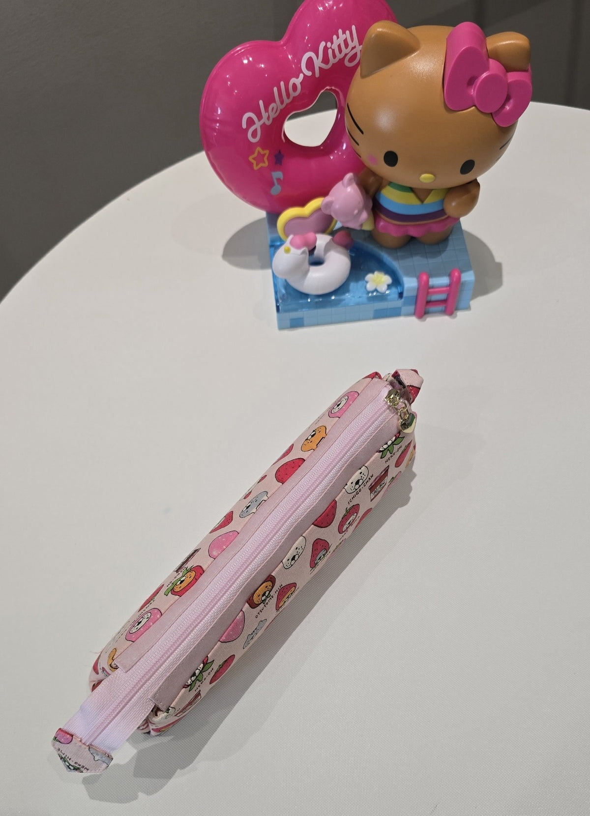 Pink Cat Pencil Case Storage Pouch