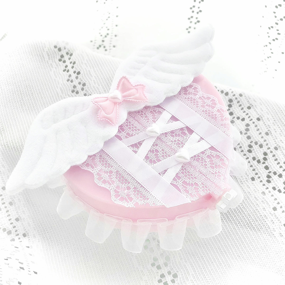 Ballet Lace Angel Wing Jewelry Box Ornament