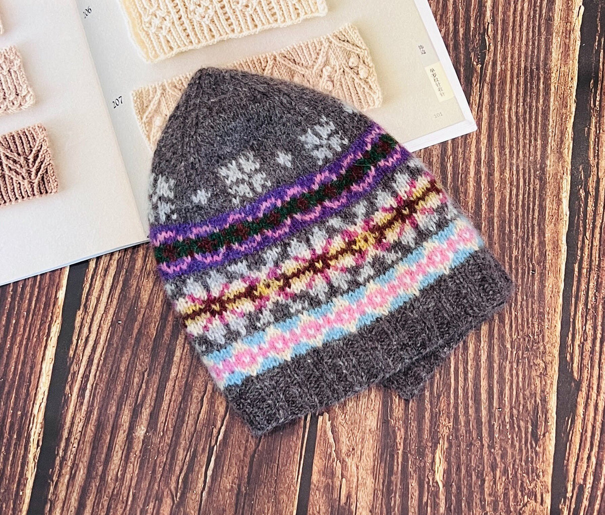 Shetland Jacquard Wool Beanie Hat