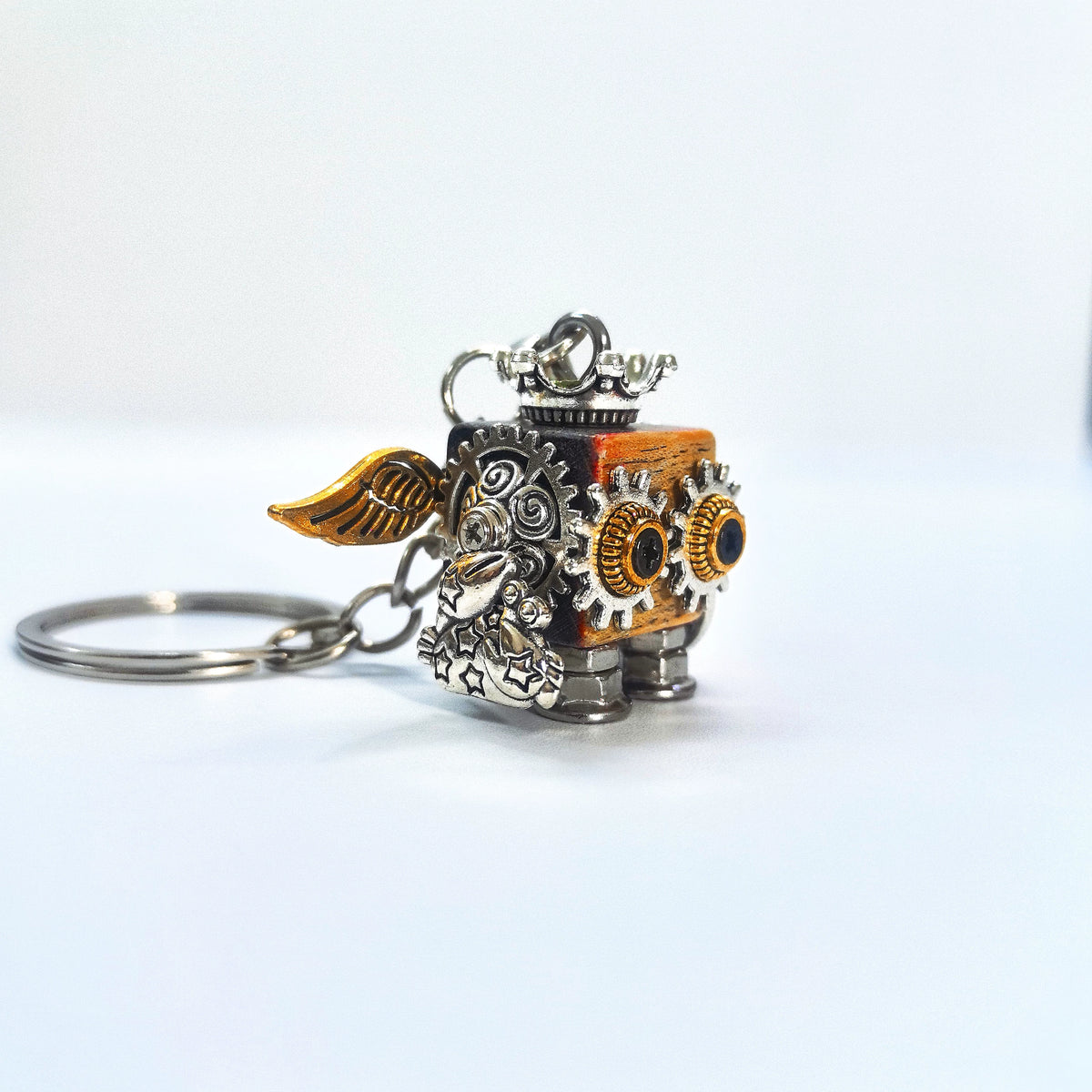 Collana in Metallo e Resina Steampunk Cancer