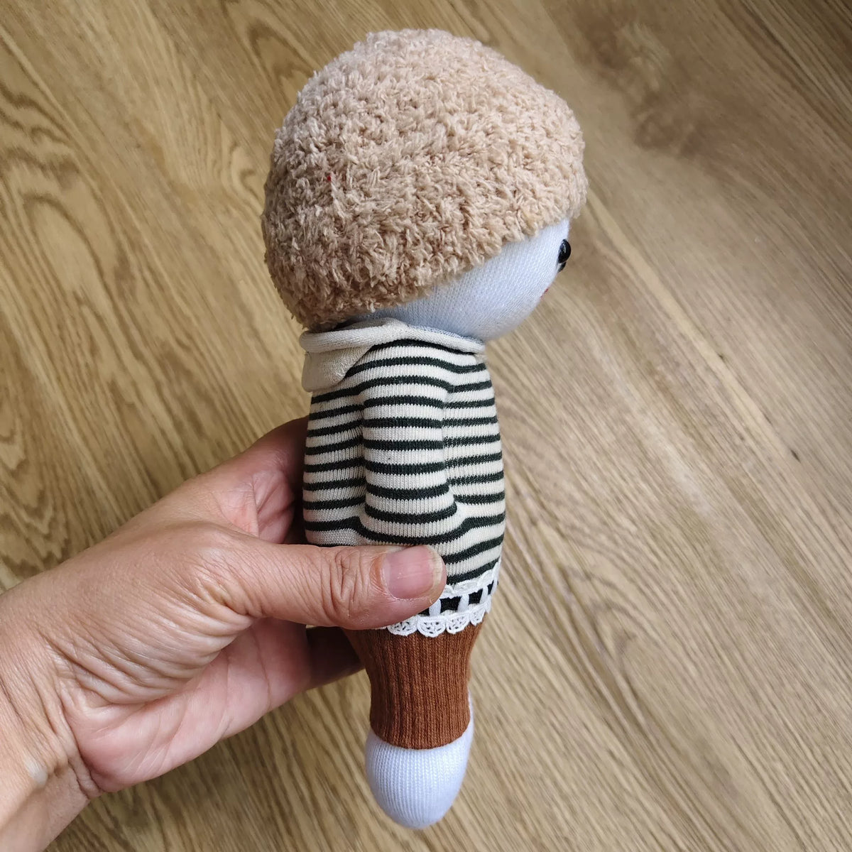 Muñeco de peluche de calcetín hecho a mano para niños y niñas