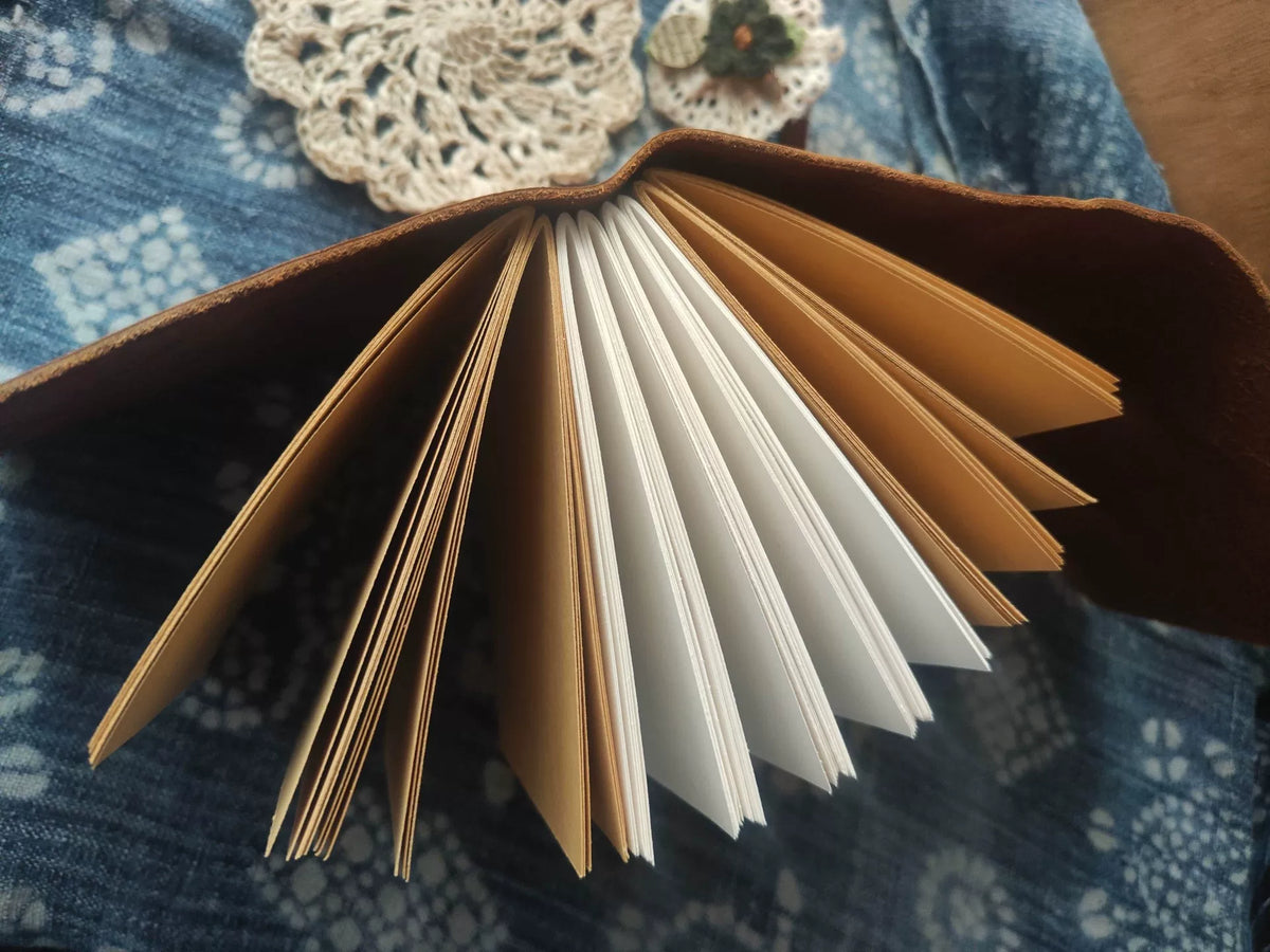 Handcrafted Leather Journal with Elastic Band
