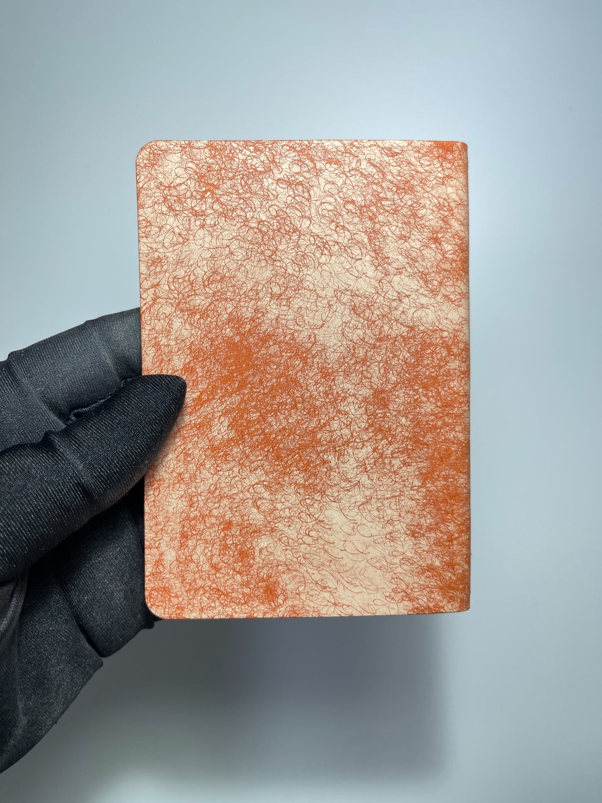 Handmade Plotter Leather Notebook Cover Orange