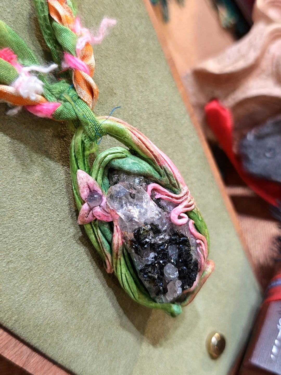 Handmade Forest Ethnic Stone Necklace