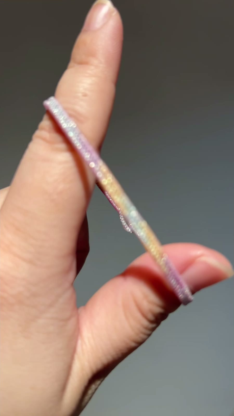 Keerbare armband van space-dyed waskoord