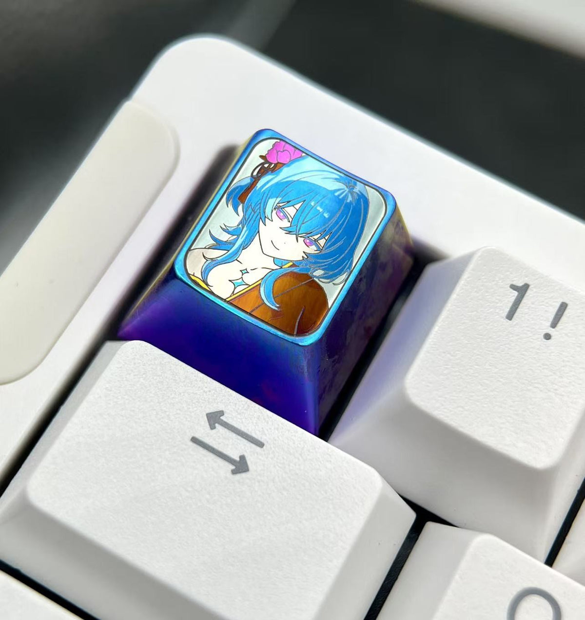 Titanium Alloy Anime Keycap 1u