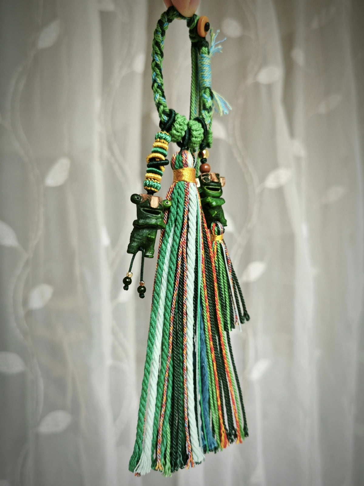 Braided Cord Boundary Beast Tassel Keychain