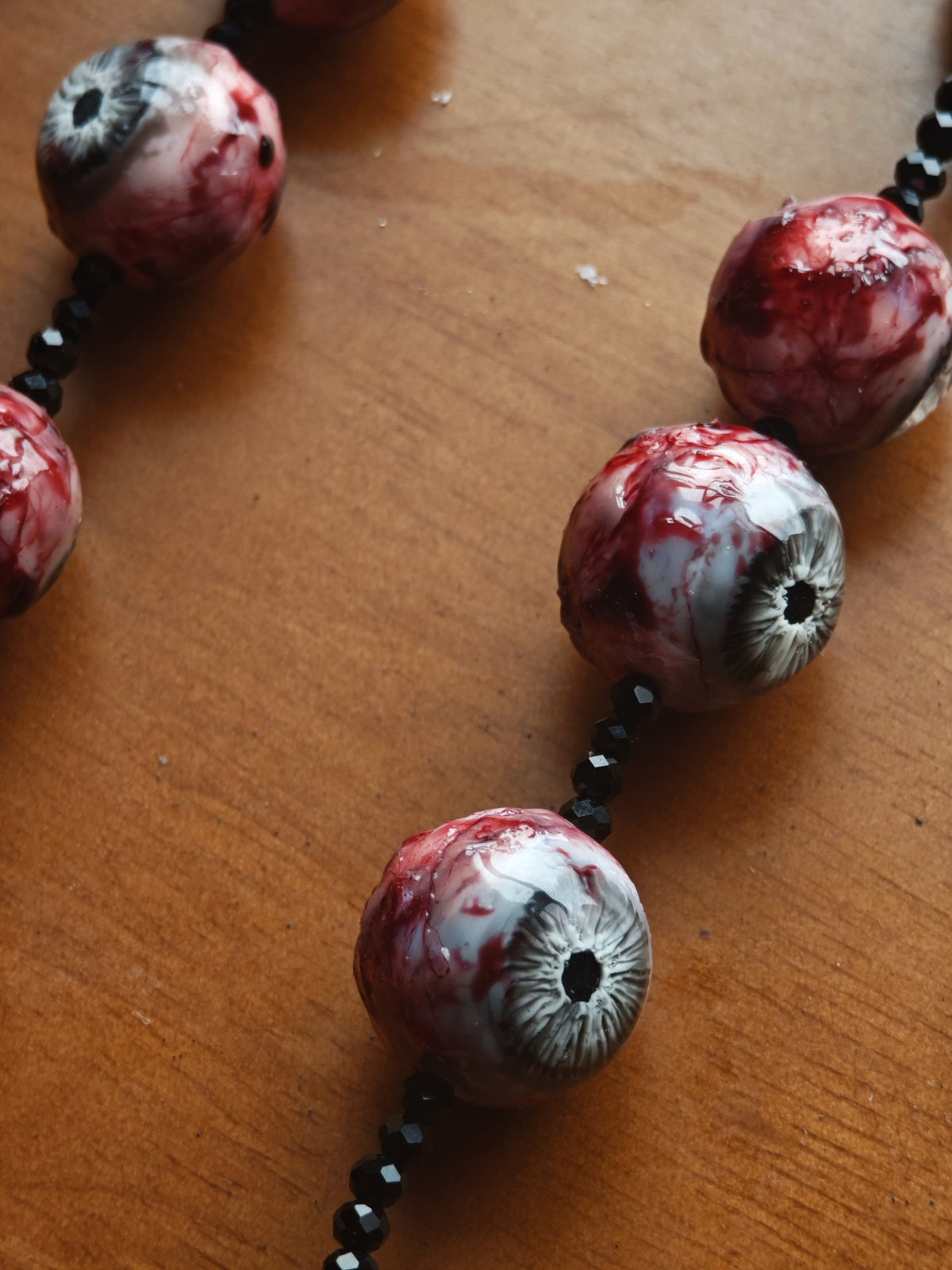 Cthulhu Eyeball Bead Bracelet Resin