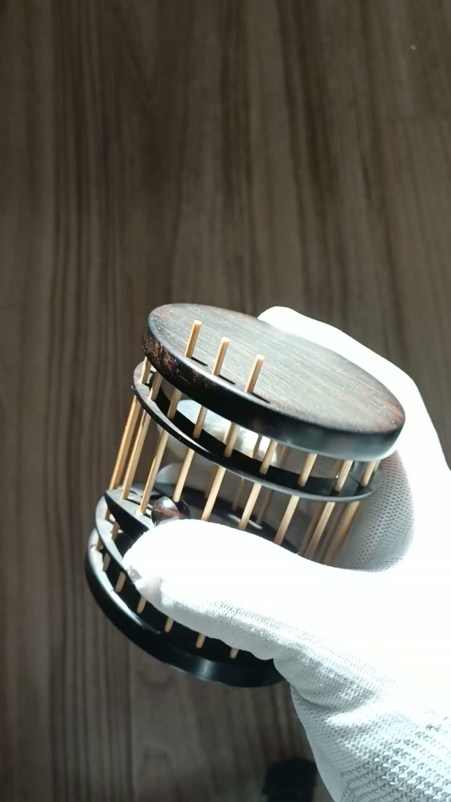 Ebony Bamboo Oval Insect Cage