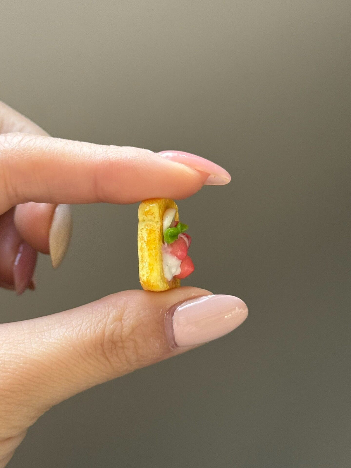 Clay Toast Charm Miniature