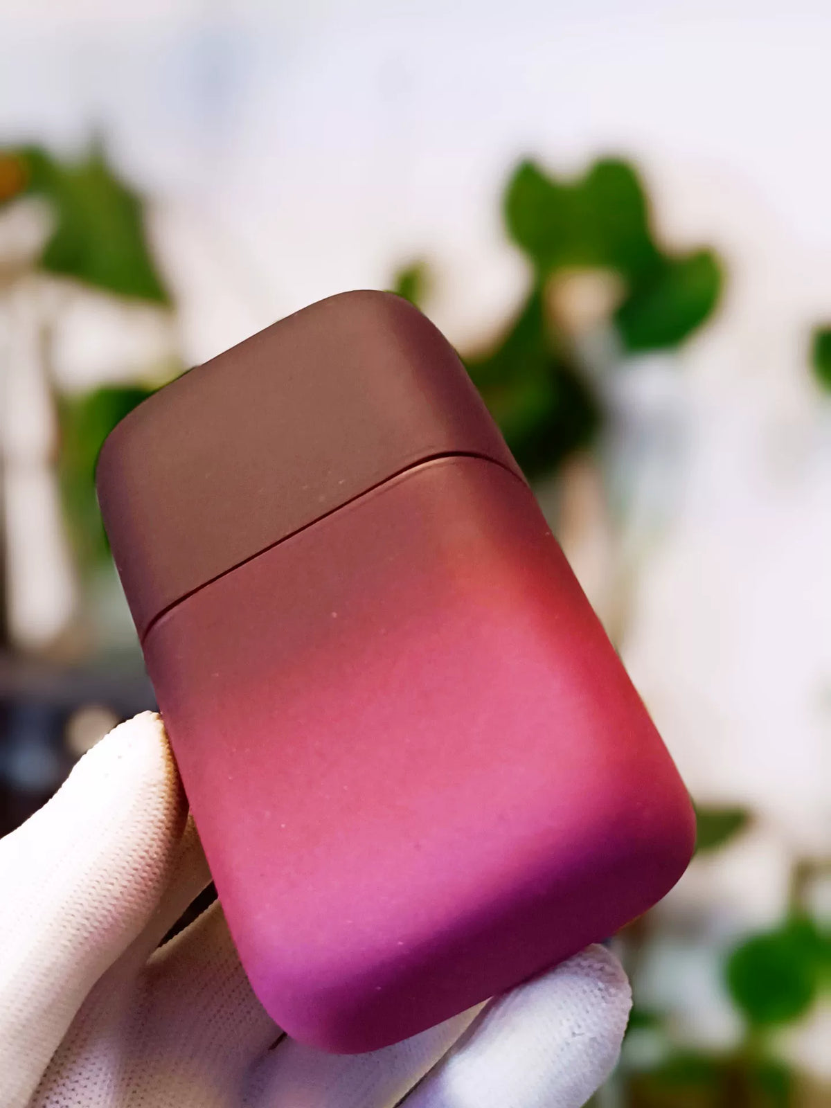 Violet Gradient Cowhide Cigar Case
