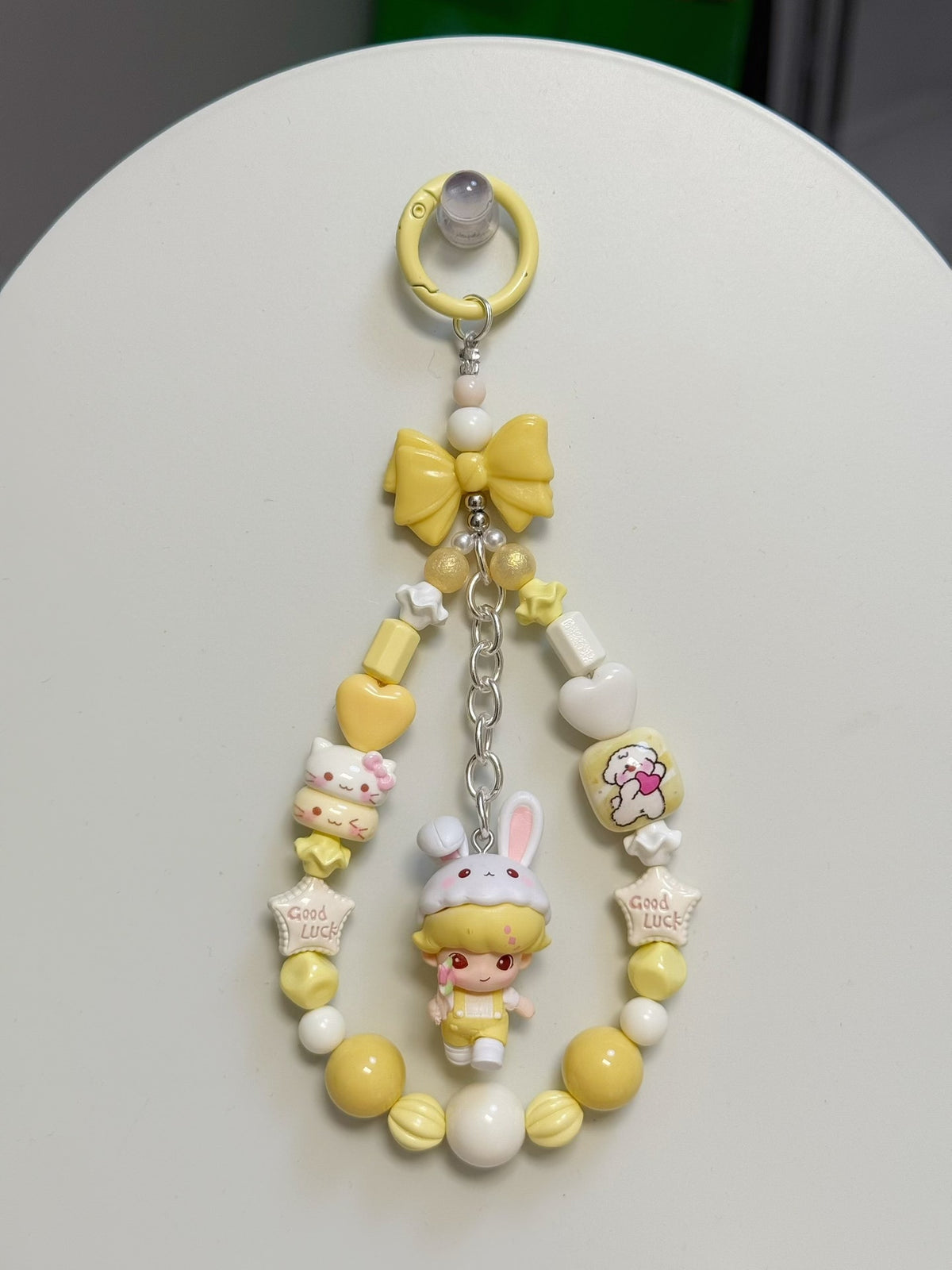 Beaded Phone Strap Bag Charm Keychain