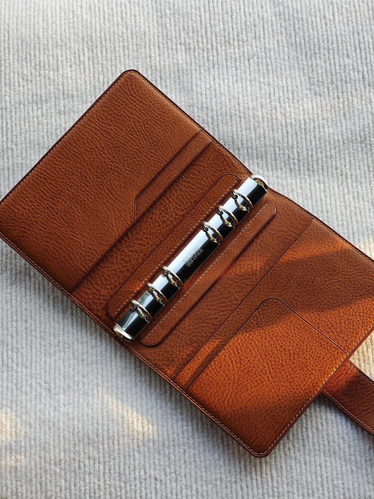 A6 PW Mbox Leather Loose Leaf Notebook Cover