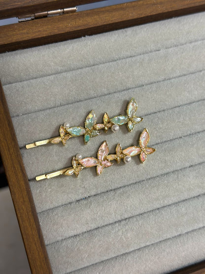 Butterfly Shell Inlay Hair Clip