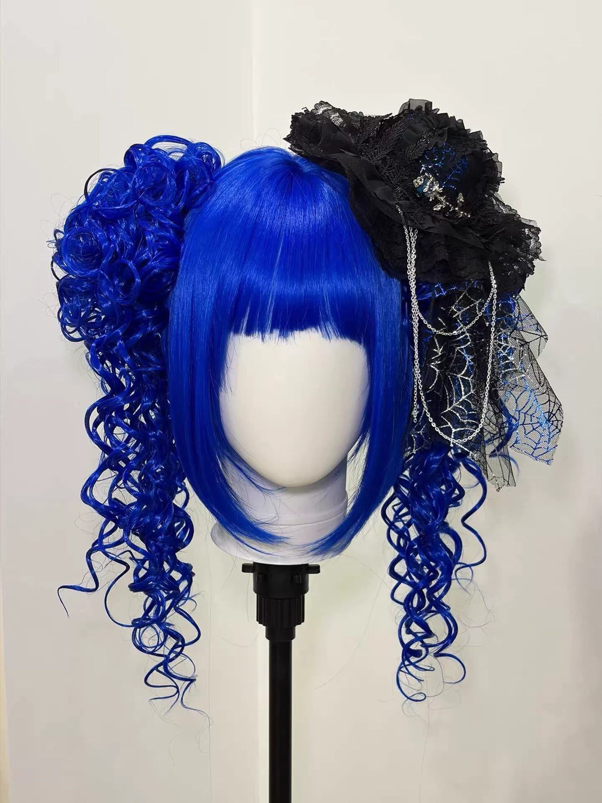 Mini Cartola Gothic Lolita Azul e Preta