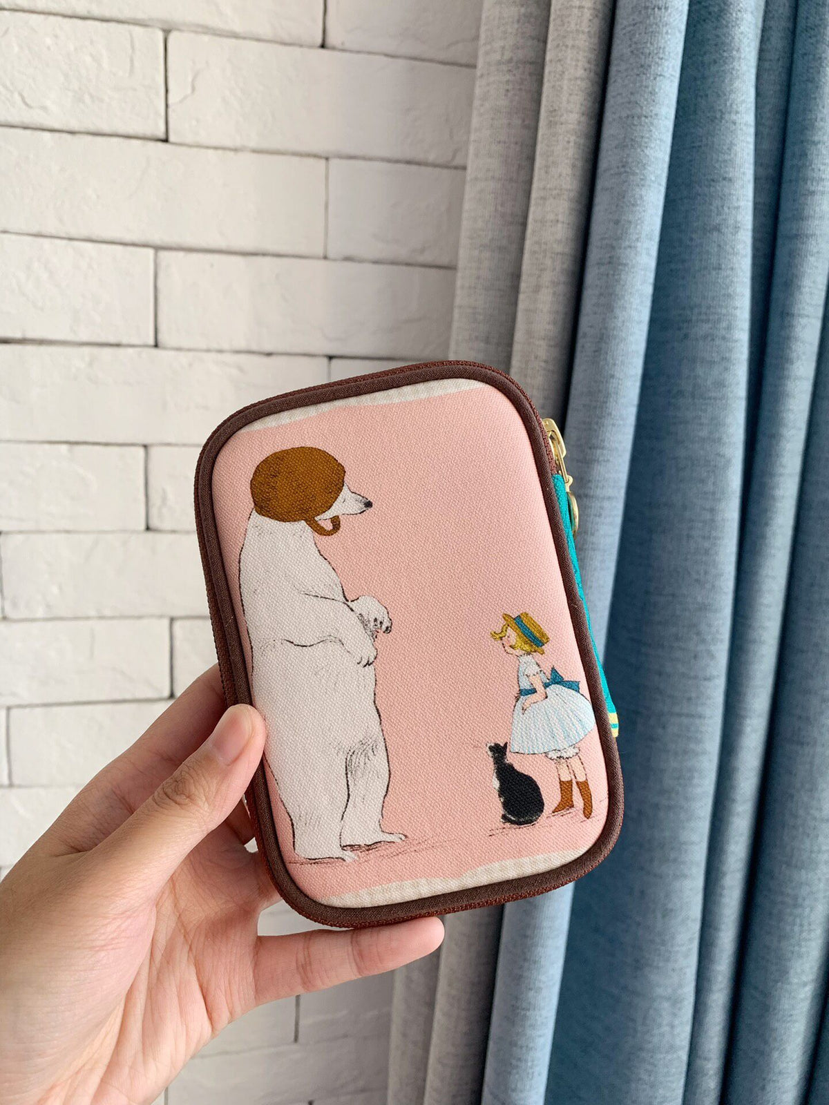 Zippered Pouch with Multi-Compartment Interior