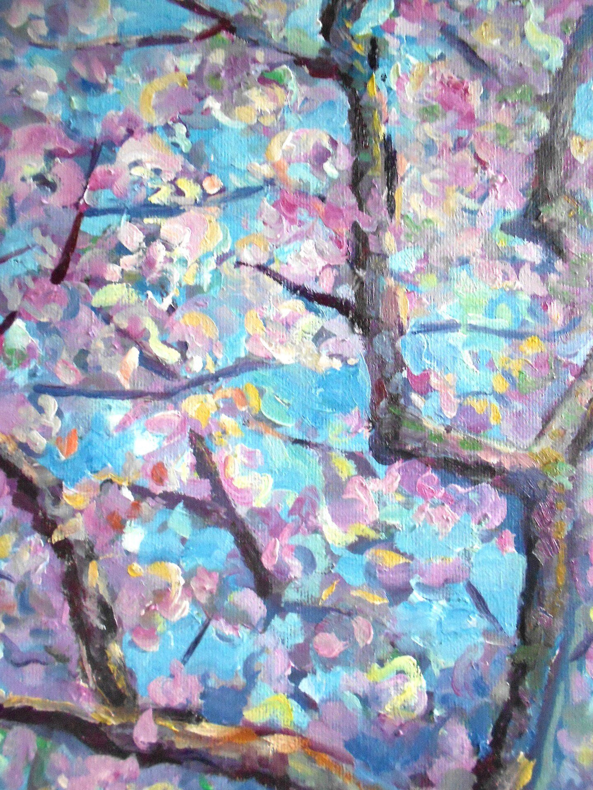 Toon Tree Original Oil Painting 30x70cm