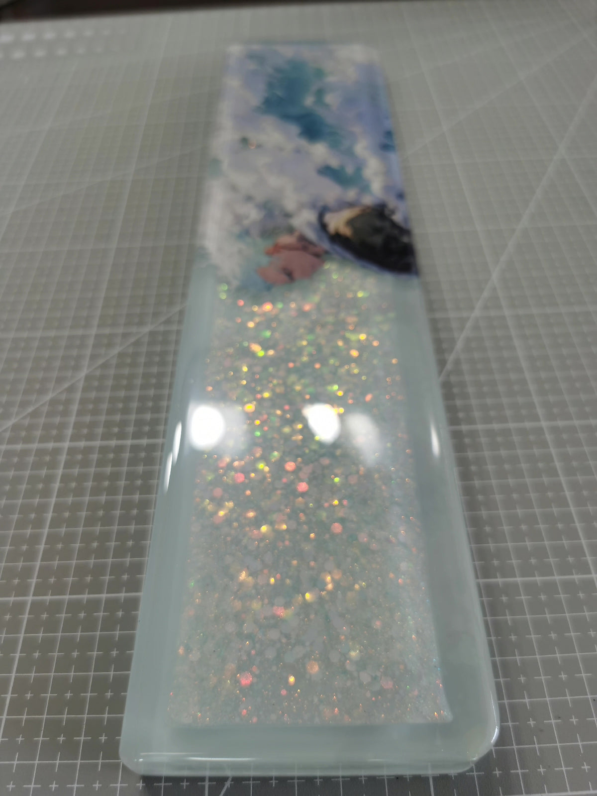 One Piece Zoro Resin Glitter Keyboard Wrist Rest