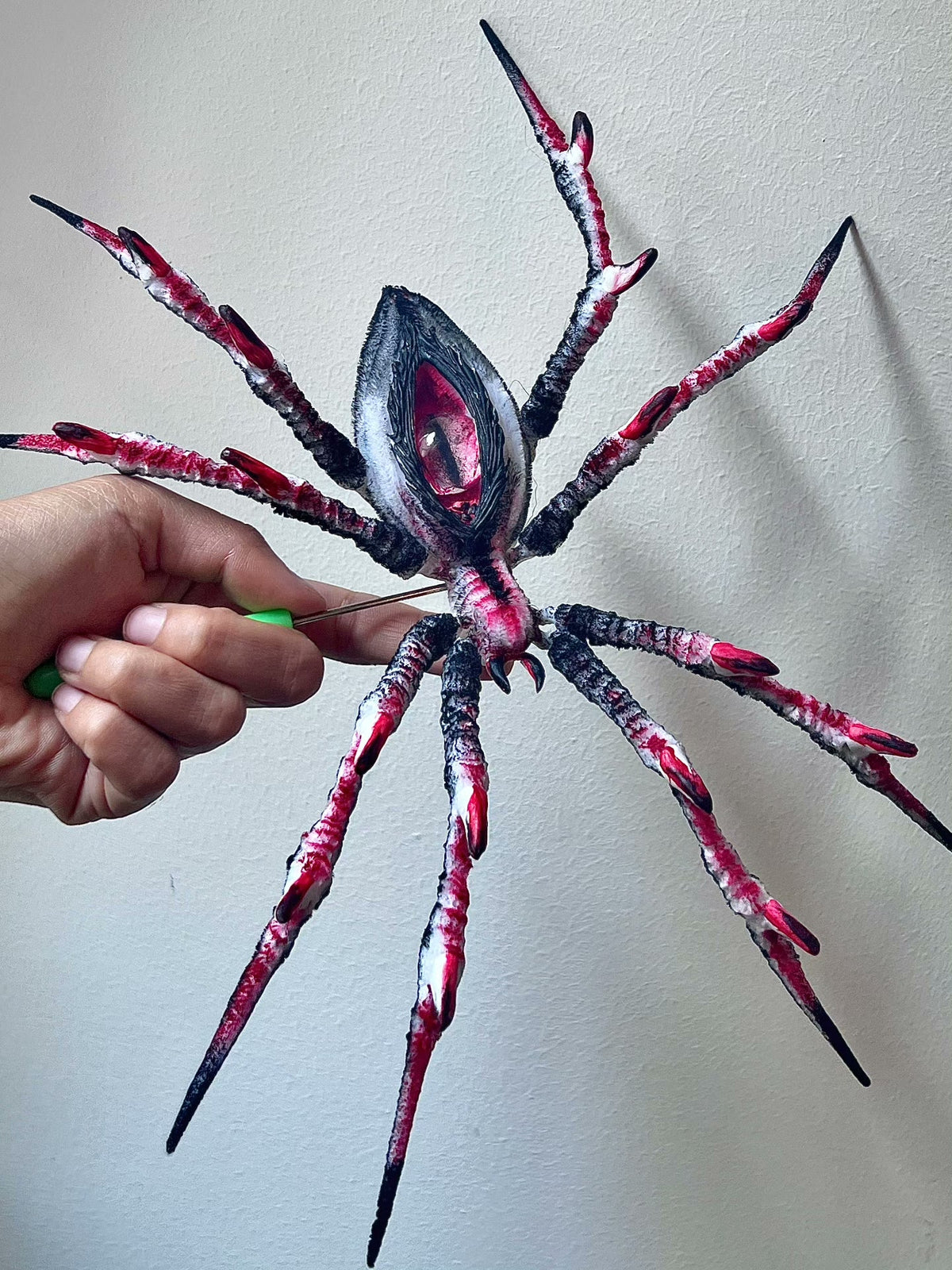 Poseable Chenille Spider Plush Doll