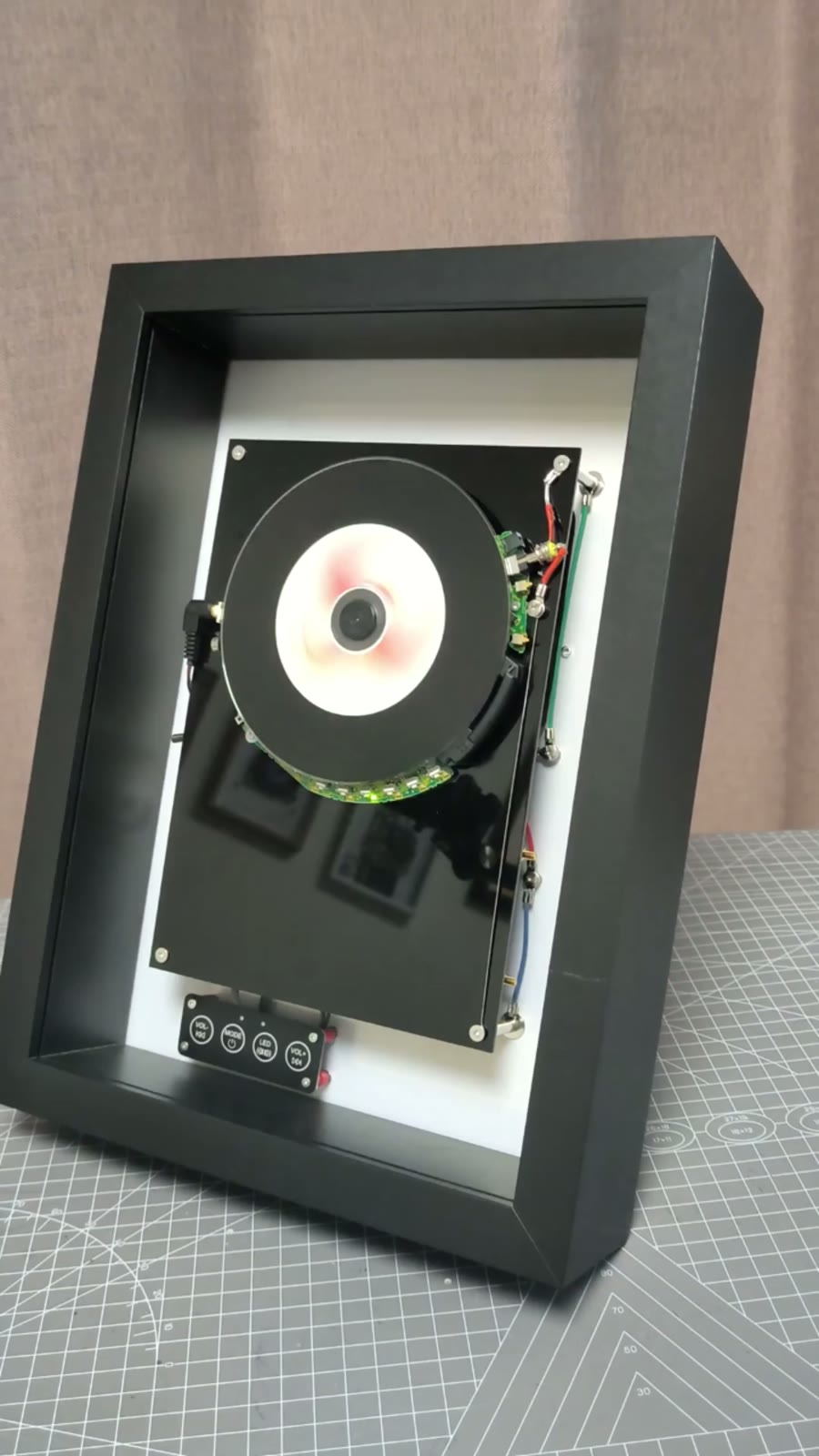 Wall Mounted CD Player Shadow Box Decor