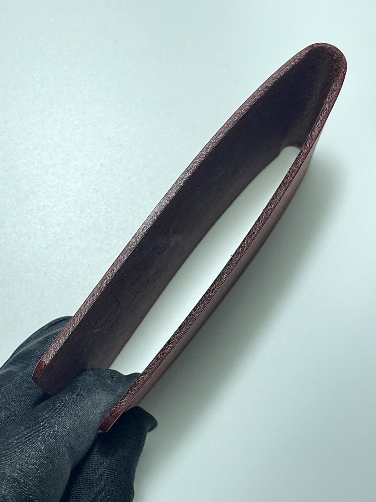 Wine Red Leather Three-Hole Plotter Cover