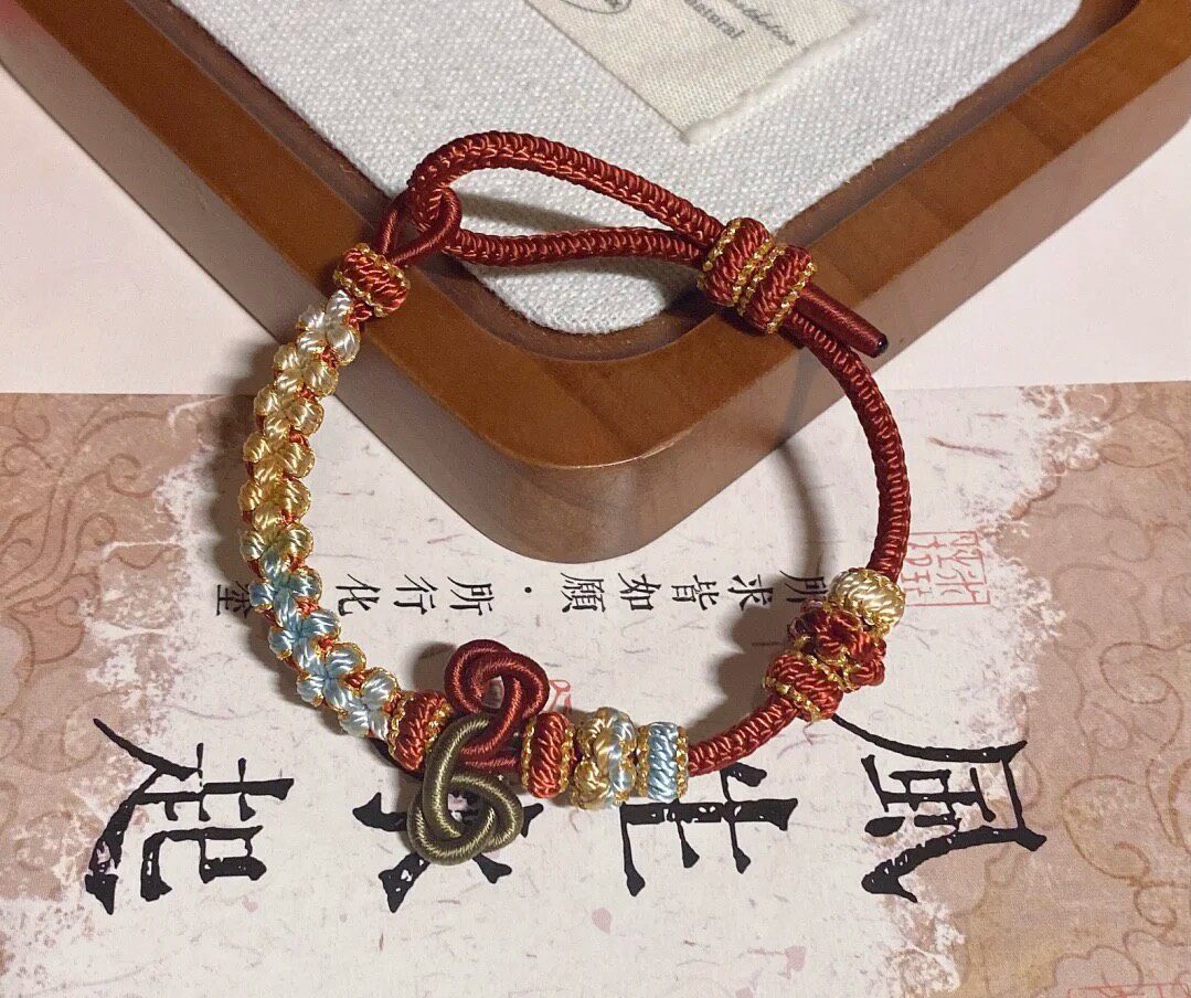 Handwoven Bracelet with Adjustable Sliding Knot