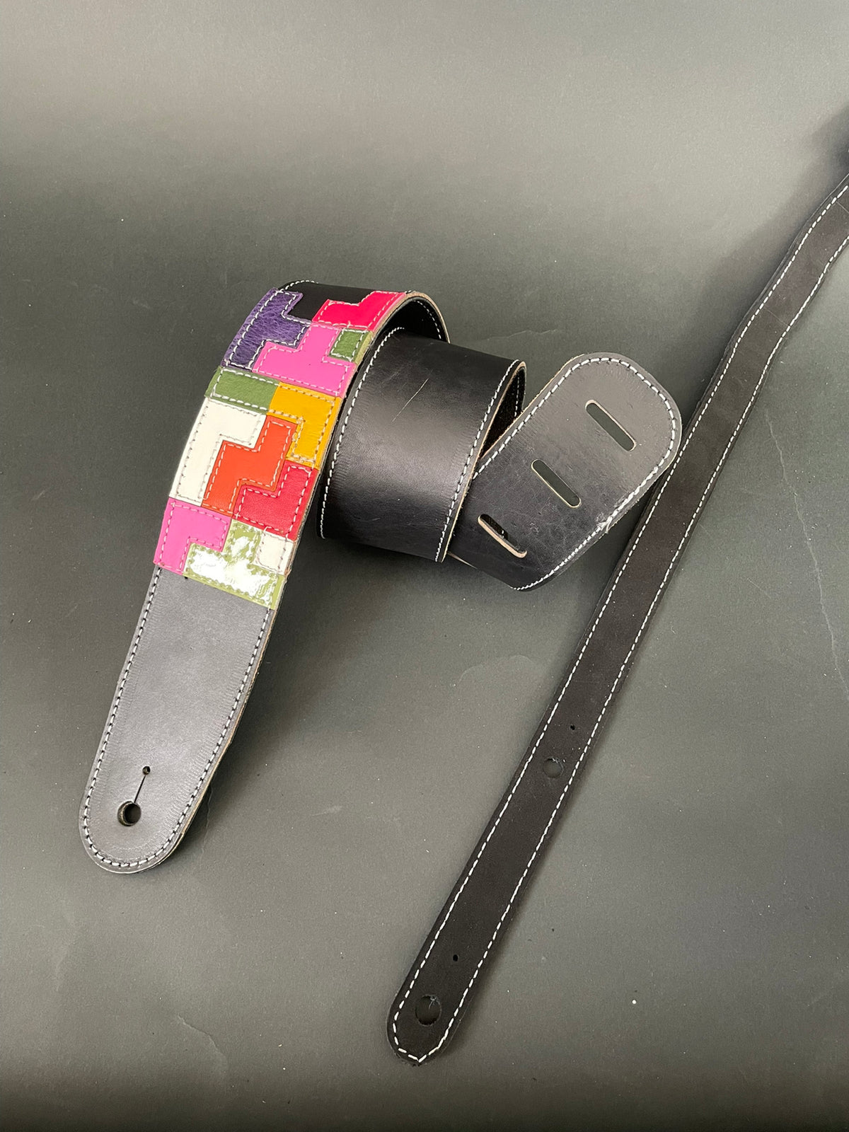 Handmade Leather Guitar Strap Italian Vegetable Tanned