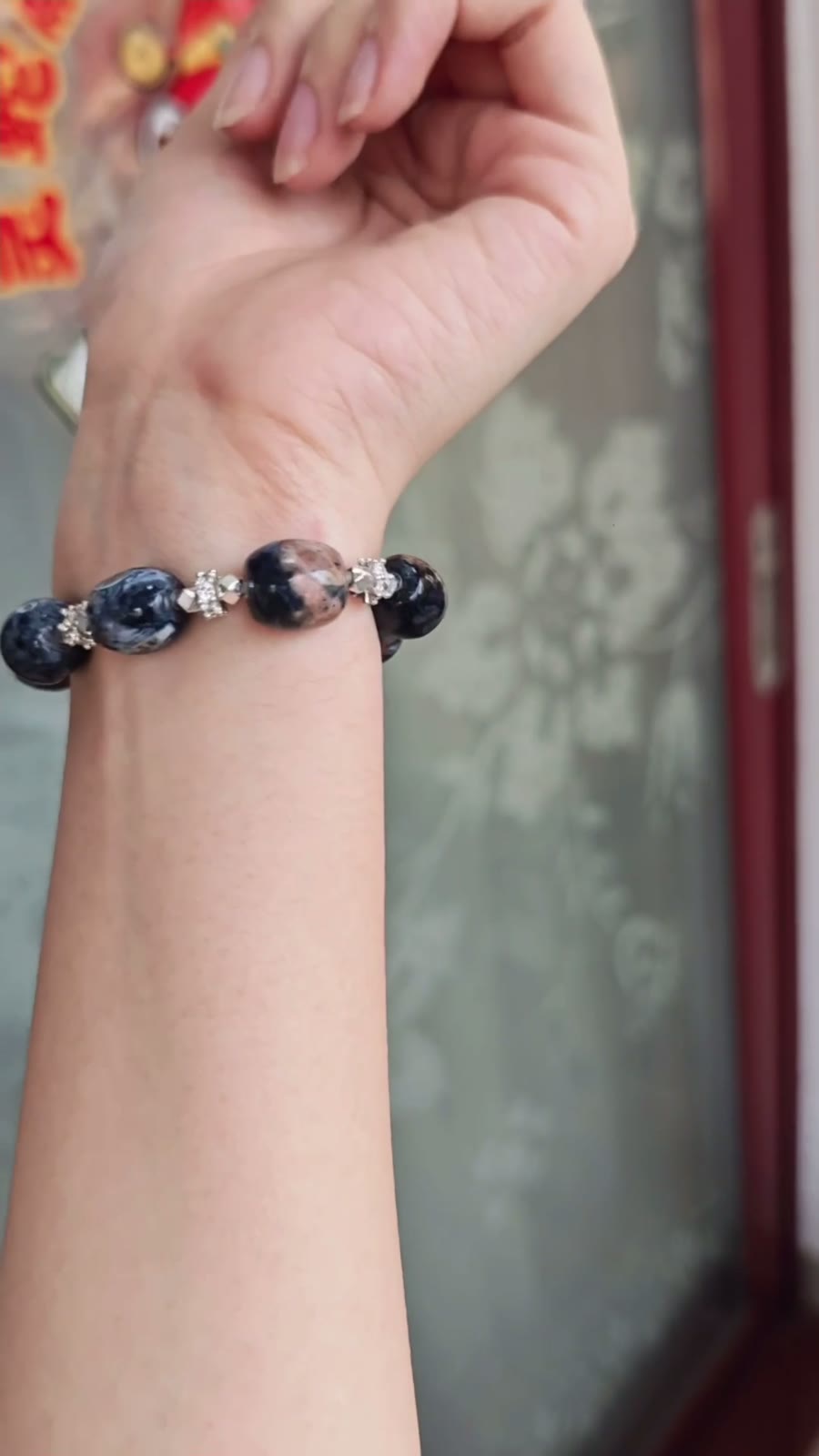 Pietersite Beaded Bracelet 11mm Barrel Beads