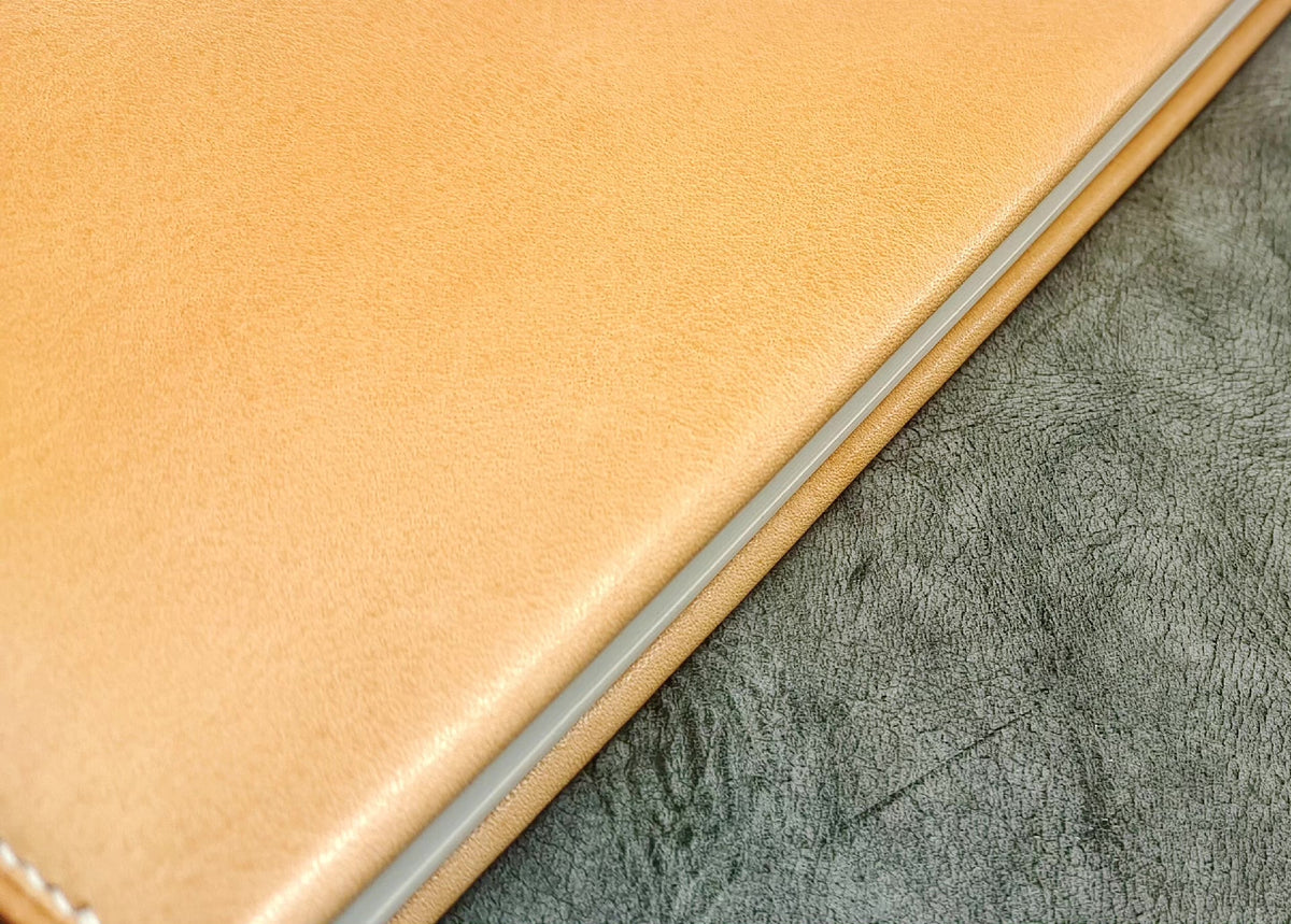 A5 Klapp-Notizbuchcover aus Mbox-Leder