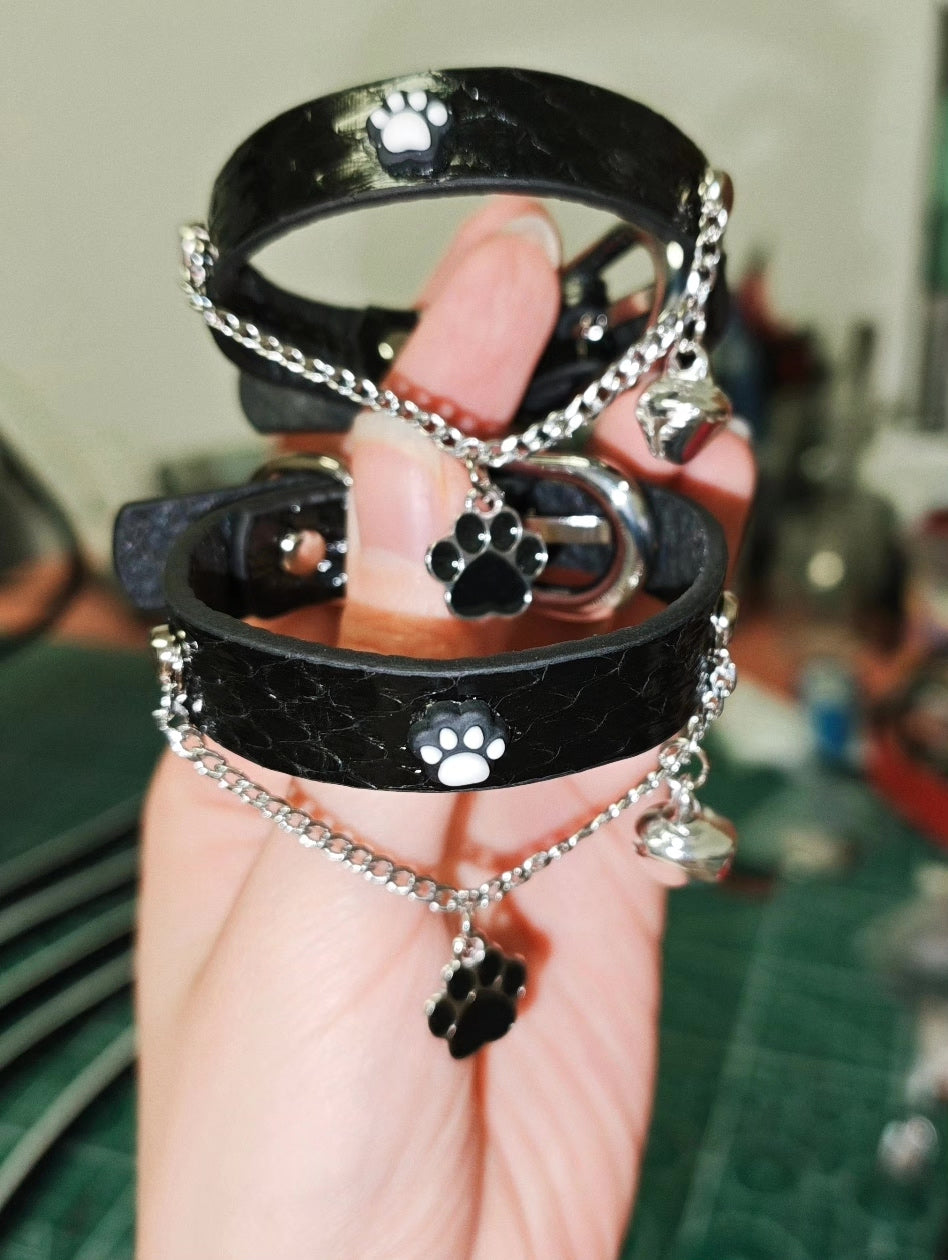 Handcrafted Leather Snake Skin Bracelet Anklet