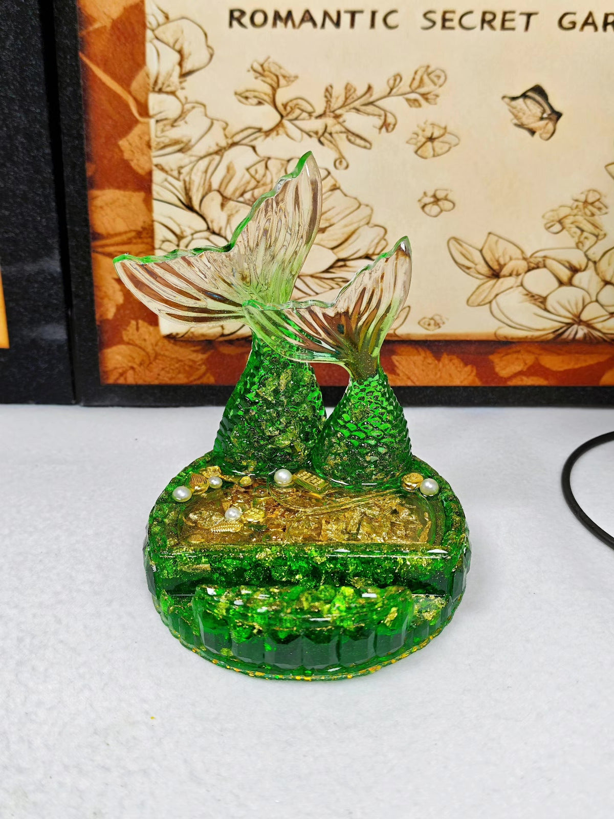 Handmade Resin Mermaid Tail Phone Stand