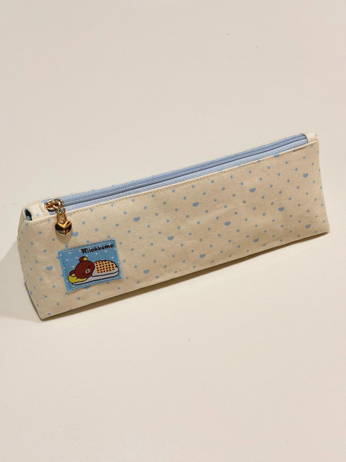 Trousse en toile avec patch Rilakkuma