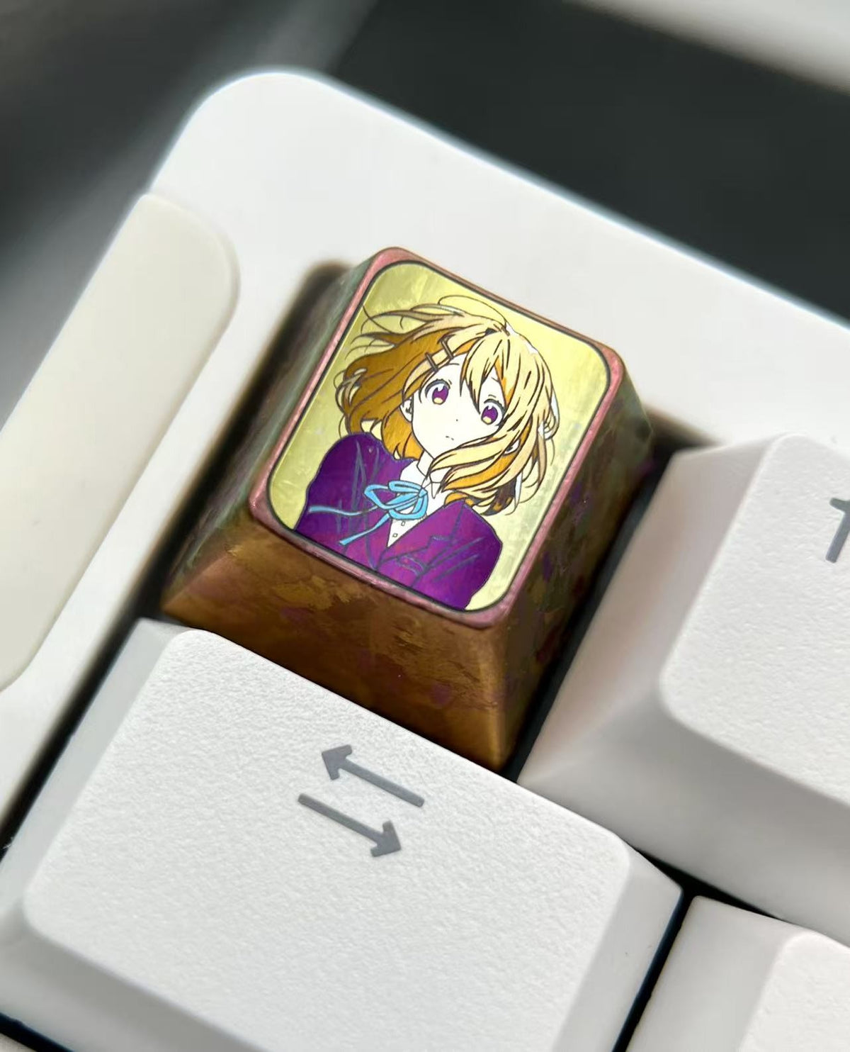 K-On Yui Hirasawa Titanium Alloy Artisan Keycap