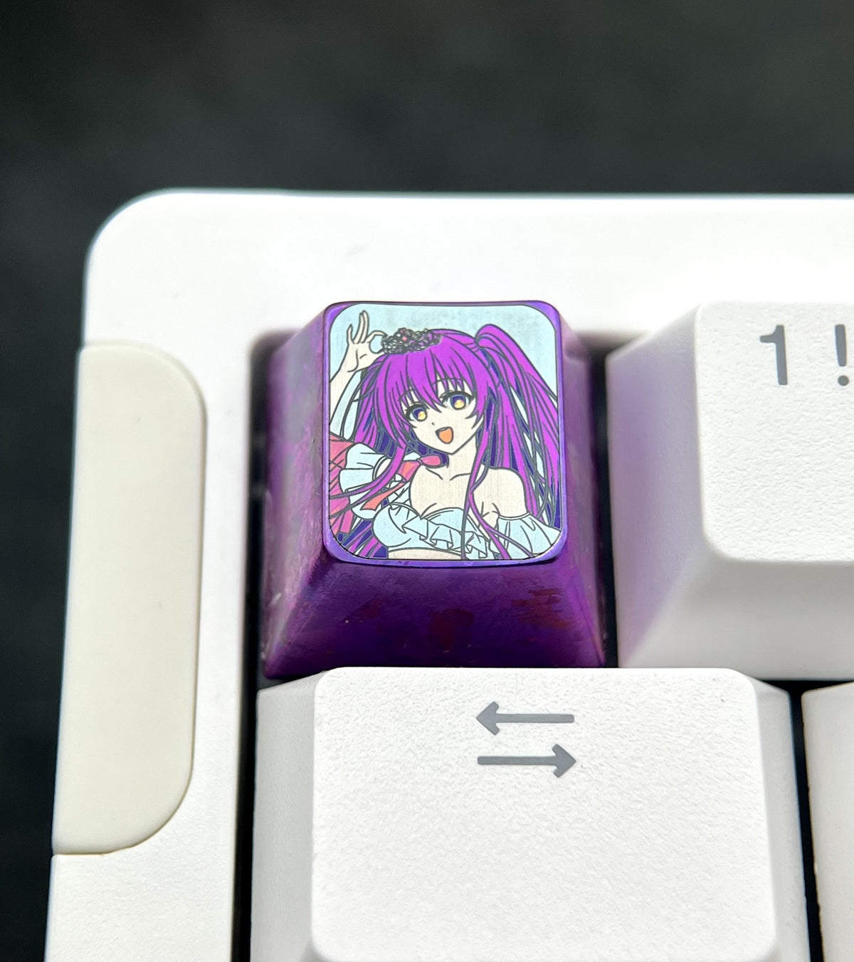Titanium Alloy 1u Keycap Tohka Yatogami