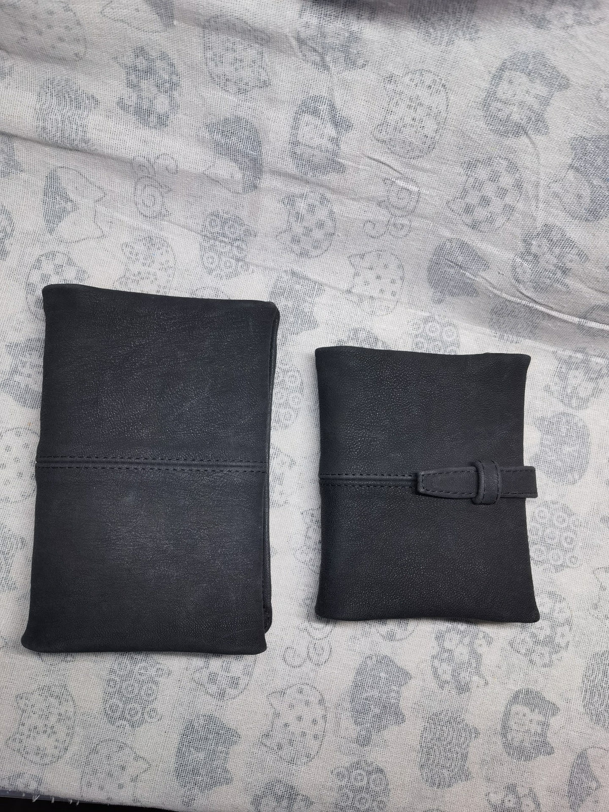 Black Goatskin Leather A6 Journal Cover