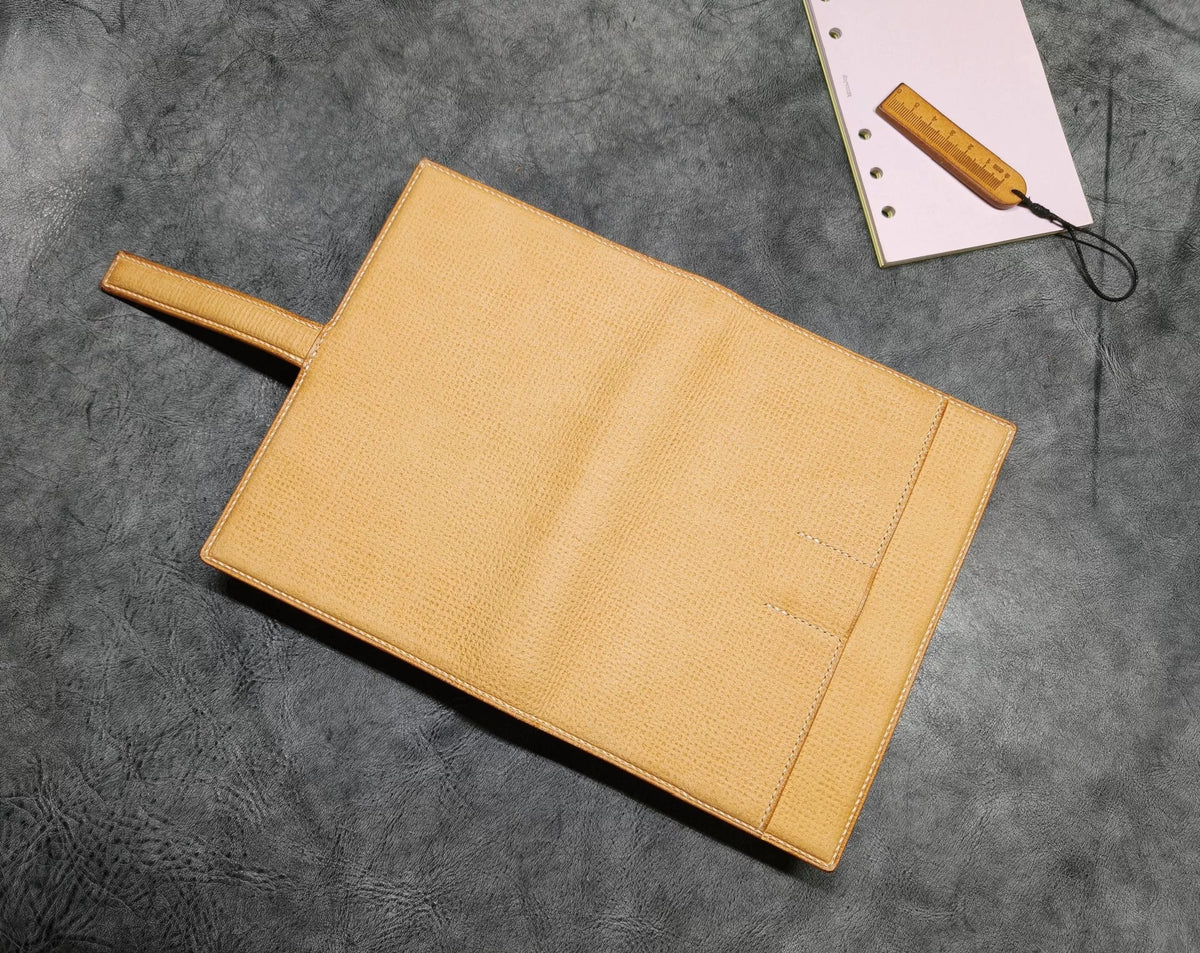 Italienisches Leder-Ringbuch-Einband