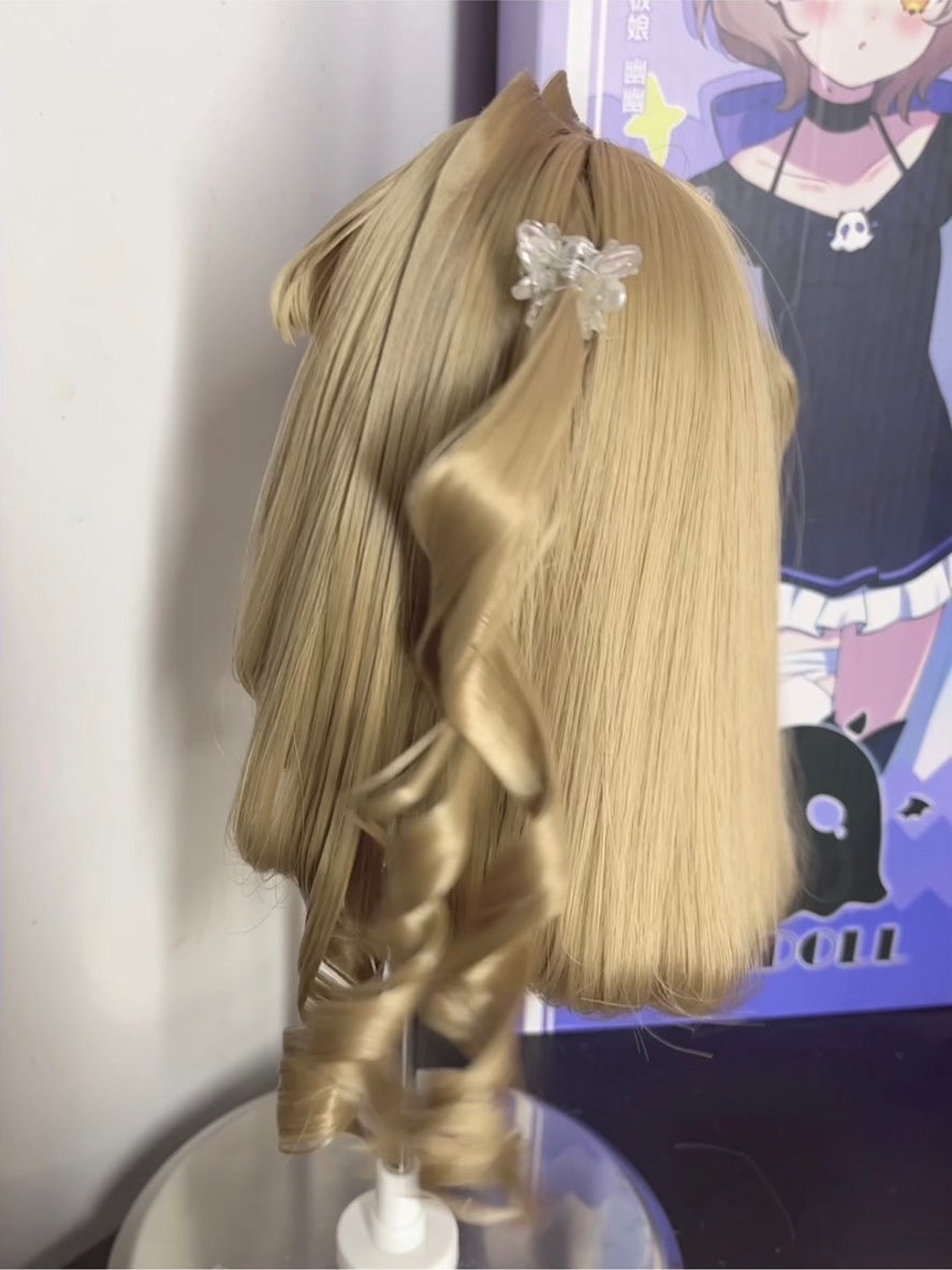 Ash Blonde Twin Tail Doll Wig